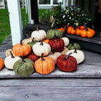 Burgundy Mini Pumpkin Decoration