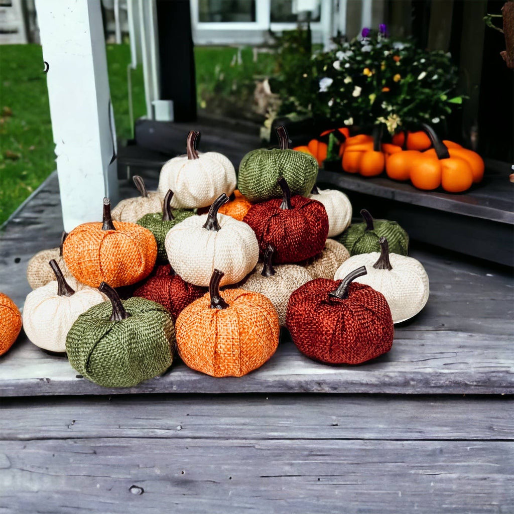 Green Mini Pumpkin Decorations