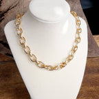 Cable Chunky Fancy Chain Necklace