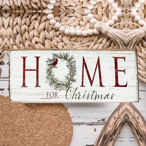 Christmas HOME Sign