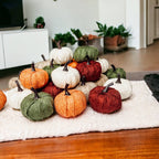 Burgundy Mini Pumpkin Decoration