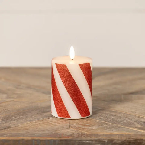 4" Red 3D Candle