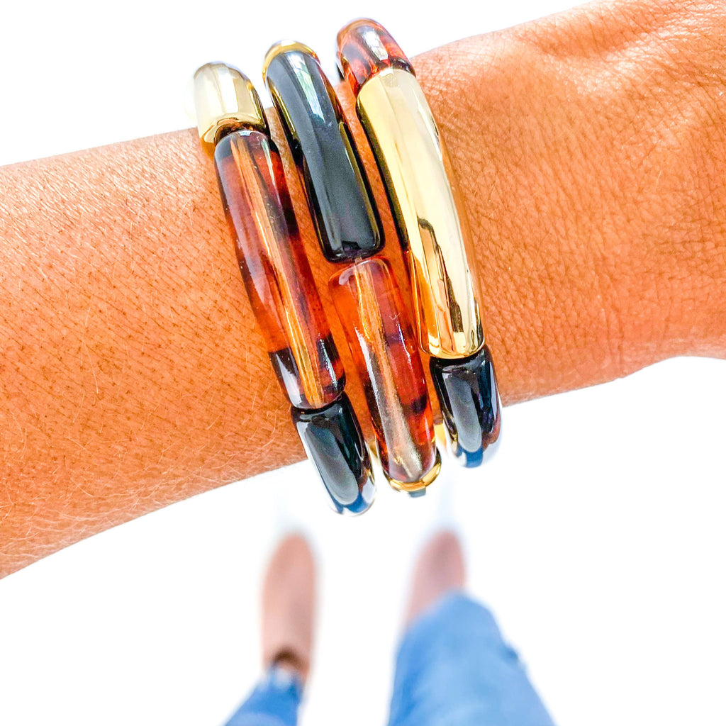 Leopard Bamboo Bracelet