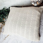 Ivory/White Knit Throw Blanket