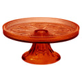 8.25" Umber Glass Cake Stand