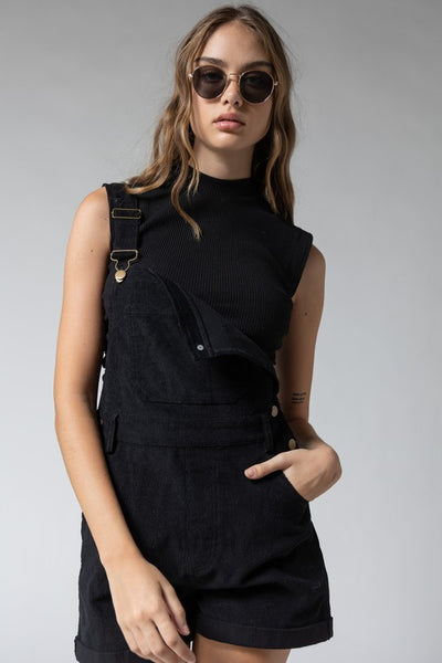 Bethany's Black Corduroy Overalls